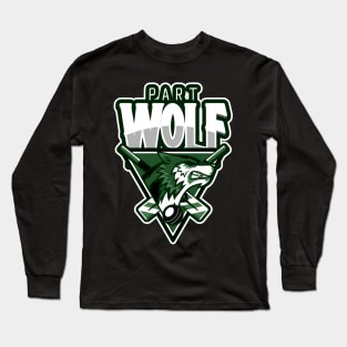 Part Wolf design Long Sleeve T-Shirt